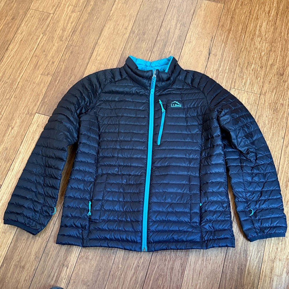L.L. Bean Black Down Kids Puffer Jacket